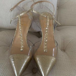 Metallic PVC Nosy Spikes 100 Pumps